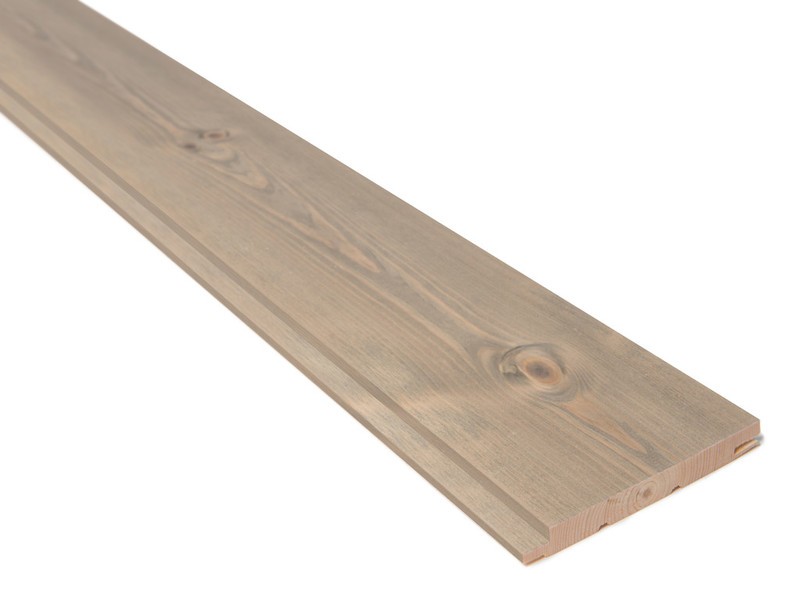 14x120 Låvepanel / Sprekkpanel beiset Drivved furu 2. sort