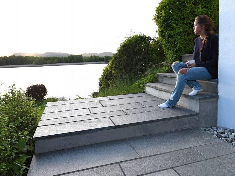 Oppdalskifer Flis 40x40cm hugget kant