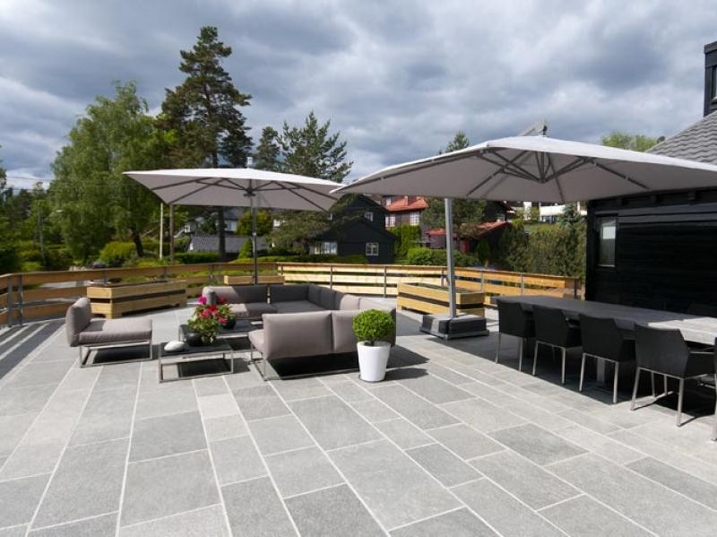 Oppdalskifer Flis 40x40cm hugget kant