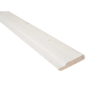22x120 Utvendig rustikk ru 2.sort gran kledning HVITGRUNNET
