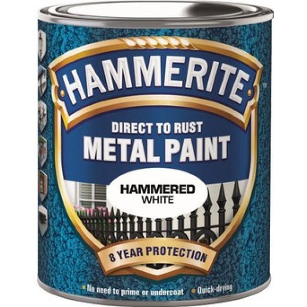 Hammerlakk 250ml hvit Hammerite