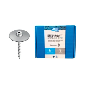 Litex monteringsskrue m/skive 32mm 300 stk