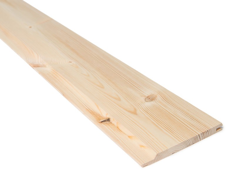 14x145 Skygge Skrå ubehandlet 2. sort furu